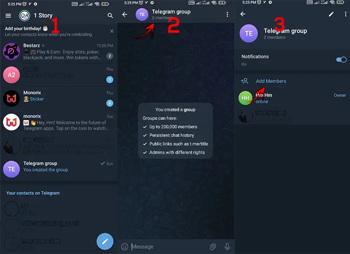 3 best way to add member in telegram group without contact